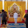 พิธีอัญเชิญผ้าไตร เครื่องสังฆทานพระราชทาน